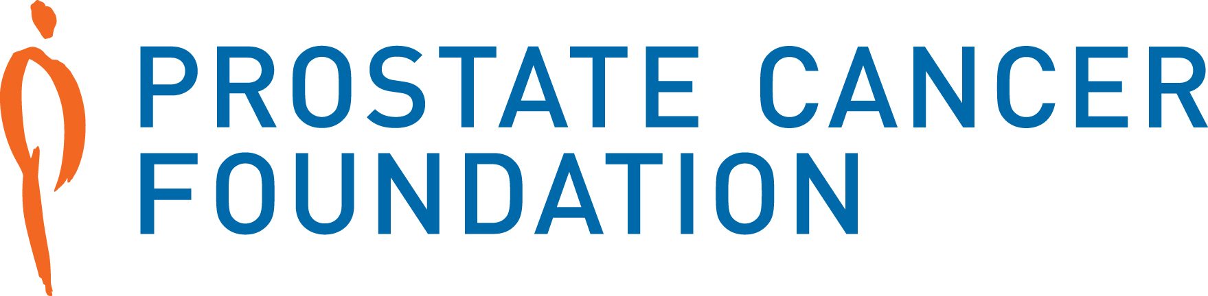 The 2008 PCF logo: an orange human figure beside the organization name in blue capitals.